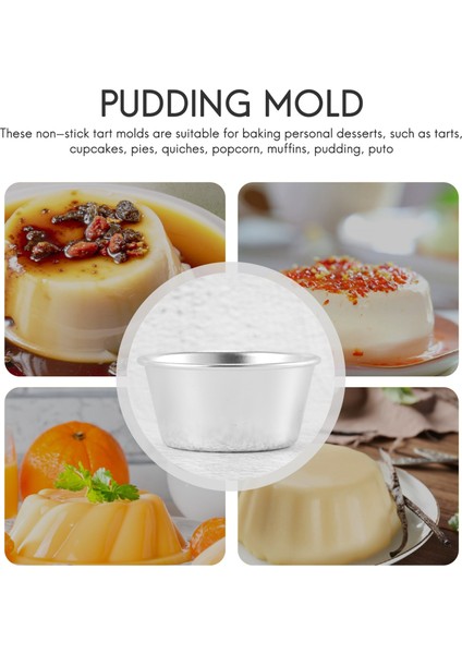 10 Adet Puding Kupası Mini Çikolatalı Kek Kurabiye Puding Kalıbı (Yurt Dışından)