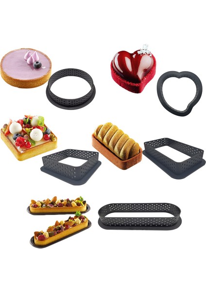 Stil Plastik Delikli Yumurta Tart Halka Meyveli Mus Kek Kalıpları (Yurt Dışından) modelleri
