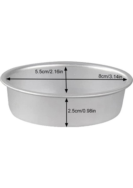 10 Adet Mini Oval Yumurta Şekli Alüminyum Alaşımlı Metal Peynir Tavası Kek Kalıbı (Yurt Dışından)
