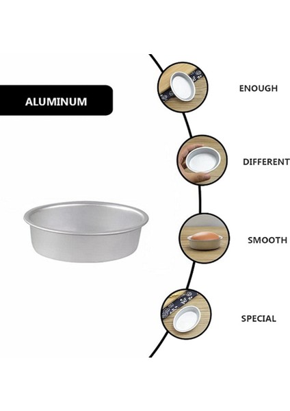 10 Adet Mini Oval Yumurta Şekli Alüminyum Alaşımlı Metal Peynir Tavası Kek Kalıbı (Yurt Dışından)