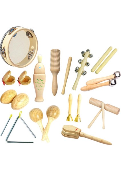 Vurmalı Çalgılar Oyuncak Müzik Aleti Çantası ile Doğal Ahş 1.085KG (Yurt Dışından)