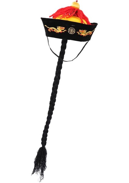 Antik Çin At Kuyruğu Ş Erkekler Imparator Cosplay 56 cm (Yurt Dışından)