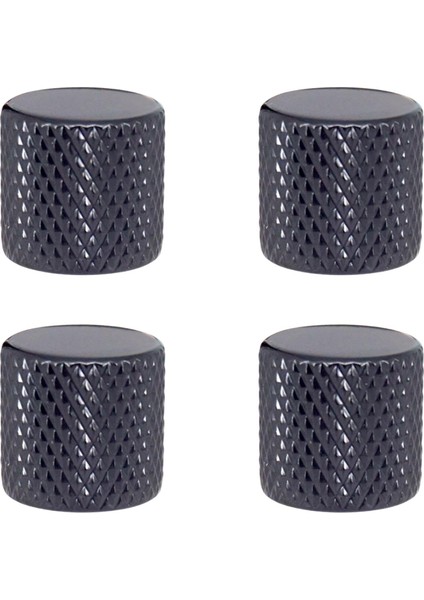 4 Adet Gitar Ses Düğmesi Kapağı Yedek Ses Kontrol Düğmesi Kubbe Topuzu Siyah (Yurt Dışından)