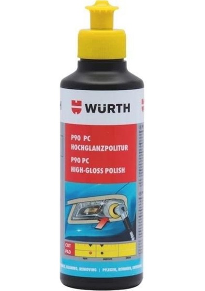 P90 Far Temizleyici Parlatma Cilası 250 gr Tek Ebat