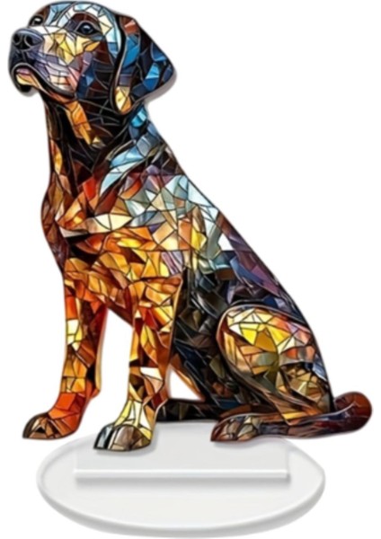 Akrilik Labrador Köpek Dekoru Ev Tatili Için Çekici Hayvan Dekorasyonu (Yurt Dışından)