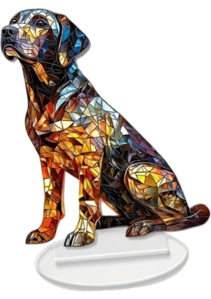 Akrilik Labrador Köpek Dekoru Ev Tatili Için Çekici Hayvan Dekorasyonu (Yurt Dışından) modelleri