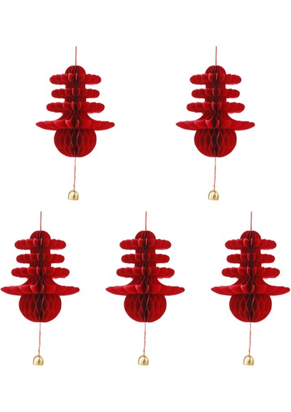Doğum Günü Bahar Şenliği Yıldönümü Için 5x Kırmızı Fener Hediye Parti Malzemeleri (Yurt Dışından)