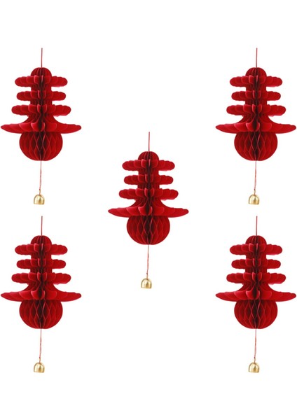 Doğum Günü Bahar Şenliği Yıldönümü Için 5x Kırmızı Fener Hediye Parti Malzemeleri (Yurt Dışından) fırsatları