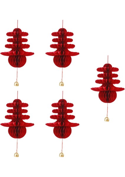Doğum Günü Bahar Şenliği Yıldönümü Için 5x Kırmızı Fener Hediye Parti Malzemeleri (Yurt Dışından) indirimleri