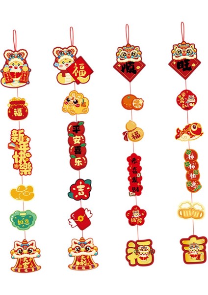 4 2025 Çin Yılı Ev Sundurma Festivali B Için Askı Süsleri (Yurt Dışından) fırsatları