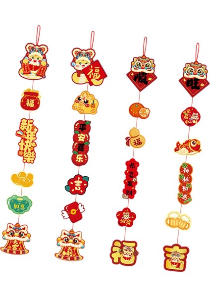 4 2025 Çin Yılı Ev Sundurma Festivali B Için Askı Süsleri (Yurt Dışından) indirimleri