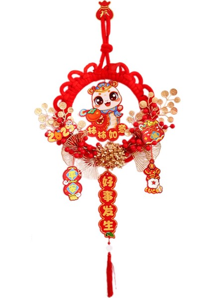 Çin Yılı Dekorasyon Şği Asılı Süsleme Çelenk Kolye Yılan (Yurt Dışından)
