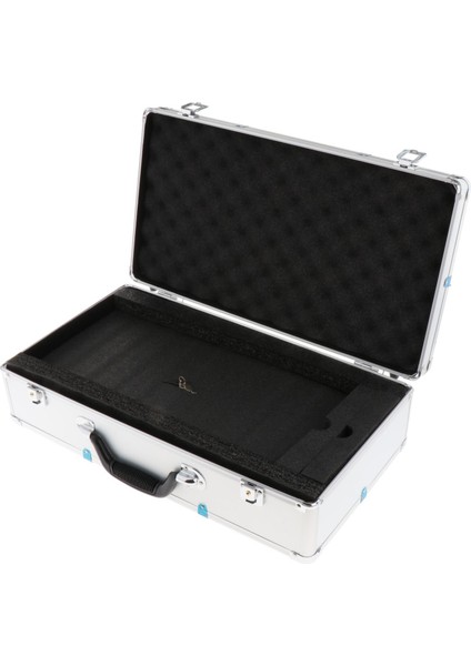 Sünger Internet Profesyonel Mikrofonlu Kılıf Araç Kutusu Mikrofon Kılıfı Sert 51X27X14CM Argent (Yurt Dışından)