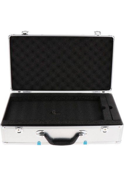 Sünger Internet Profesyonel Mikrofonlu Kılıf Araç Kutusu Mikrofon Kılıfı Sert 51X27X14CM Argent (Yurt Dışından)