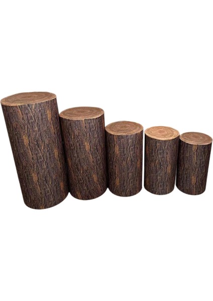 5 Silindir I Silindir I Dekoratif Ahşıl (Yurt Dışından)