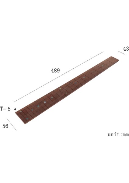 Elektro Için En Iyi Oluklu Klavye Malzemesi Luthier Temini 24 Perde (Yurt Dışından)