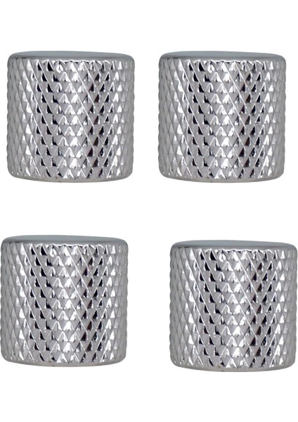 4 Parça Metal Ses Kontrol Düğmesi Elektro Gitar Bas Argent (Yurt Dışından)