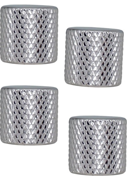 4 Parça Metal Ses Kontrol Düğmesi Elektro Gitar Bas Argent (Yurt Dışından)