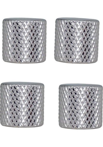4 Parça Metal Ses Kontrol Düğmesi Elektro Gitar Bas Argent (Yurt Dışından)