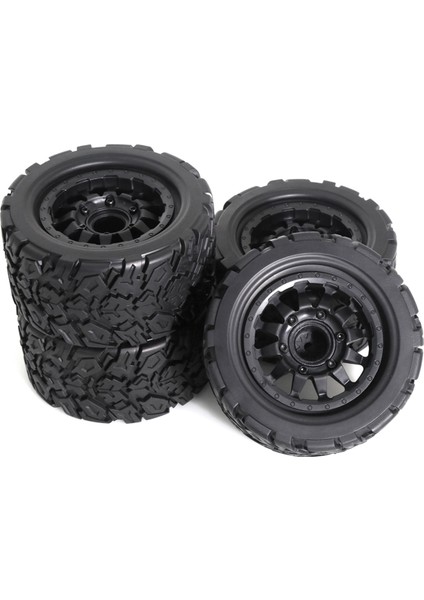 4 Adet 110MM 1/10 -Akrobasi Kamyon Lastiği 12MM ve 14MM Altıgen / Arrma /kraton/outcast/ B (Yurt Dışından)