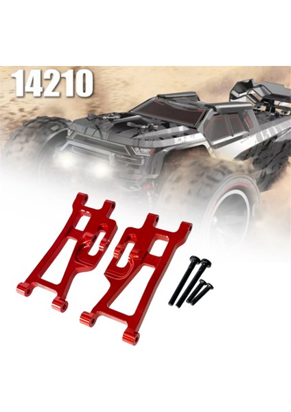 Rc Araba Metal Yükseltme Alt Salıncak Kolu Parçaları Go 1/14 14209 14210 H14BM Parçaları (Kırmızı) (Yurt Dışından)
