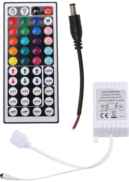 5050 3528 Rgb Smd LED Şerit Işık Için Alıcılı 44 Tuşlu Kablosuz Ir Uzaktan Kumanda (Yurt Dışından)