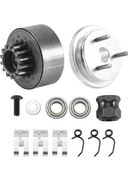 Rc Debriyaj Çanı 14T Dişli Rulman Pabuçları Yaylar Koni ve Motor Somunu Volan Grubu 1/8 Model Nitro Araba Için (Yurt Dışından)