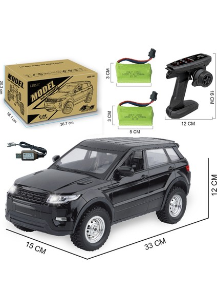 Uzaktan Kumandalı Araba, 30 Dakika Oynat Suv Araç 2.4ghz 1:14 Kamyonlar Erkek Çocukları Için, Off-Road Rc Hediyeler Çocuklar Siyah (Yurt Dışından)