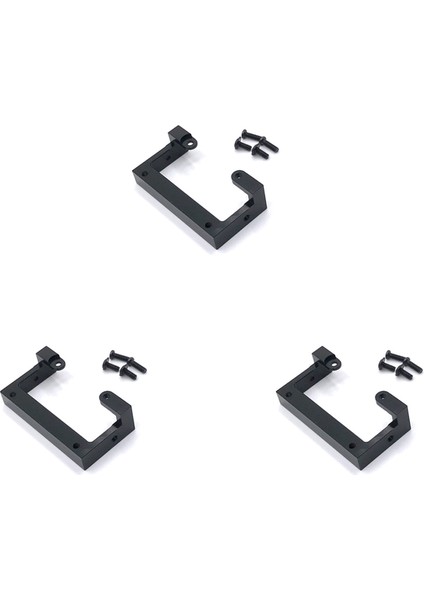 3x Metal Tampon Montaj Braketi C14 C24 C24-1 C34 B14 B24 B16 B36 Mn D90 MN99S Rc Araba Yükseltme Parçaları, Siyah (Yurt Dışından)