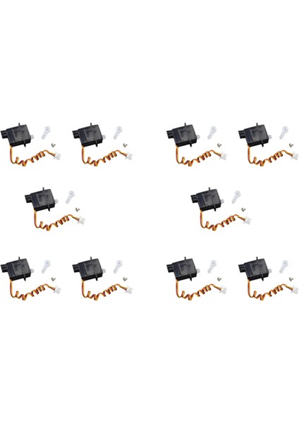 10X 1.9g Plastik Servo V966 V911S V977 V930 V931 Xk K110 K124 A600 A430 A800 Rc Helikopter Parçaları Aksesuarları (Yurt Dışından)