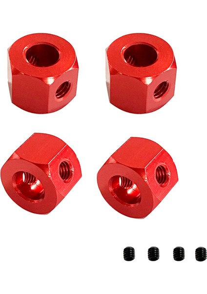 20 Adet 5mm Ila 12MM Metal Kombinasyon Tekerlek Göbeği Altıgen Adaptörü D12 C14 C24 B14 B16 Mn D90 D91 Rc Araba Yükseltme Parçaları, Kırmızı (Yurt Dışından)