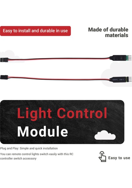 Uzaktan Kumanda Anahtar Kartı Ch3 Işık Modülü Model Rc Araba Lambası Tak ve Çalıştır (Yurt Dışından) fırsatları