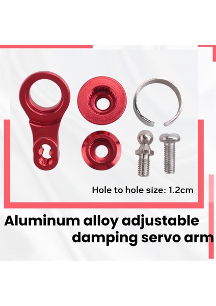 25T Alüminyum Alaşımlı Ayarlanabilir Sönümleme Servo Kolu 1/10 Rc Modelleri Trx4 Yükseltme Parçaları, Kırmızı (Yurt Dışından) indirimleri