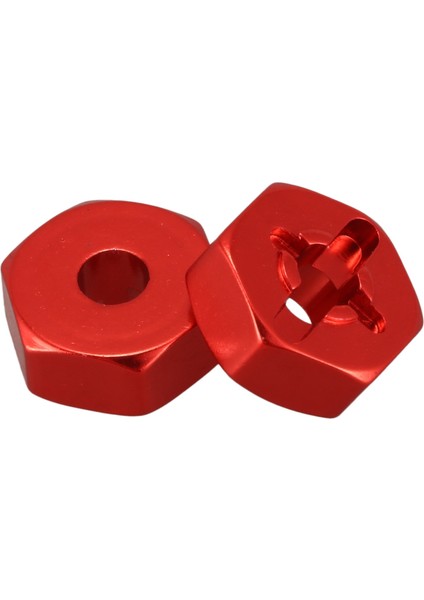 8 Adet Alüminyum Alaşımlı 12MM Kombine Tekerlek Göbeği Altıgen Adaptör Yükseltmeleri 144001 1/14 Rc Araba Yedek Parçaları, Kırmızı (Yurt Dışından)