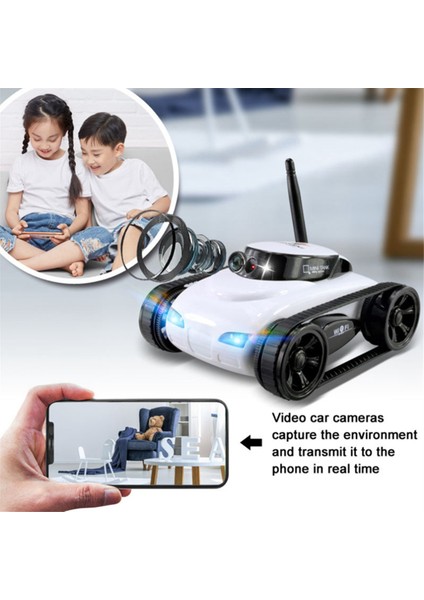 Fpv Wıfı Rc Araba Gerçek Zamanlı Kaliteli Mini Kamera Video Uzaktan Kumandalı Robot Tank Akıllı App Kablosuz Oyuncak Çocuklar Için (Yurt Dışından)