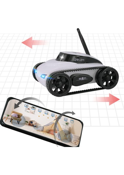 Fpv Wıfı Rc Araba Gerçek Zamanlı Kaliteli Mini Kamera Video Uzaktan Kumandalı Robot Tank Akıllı App Kablosuz Oyuncak Çocuklar Için (Yurt Dışından)