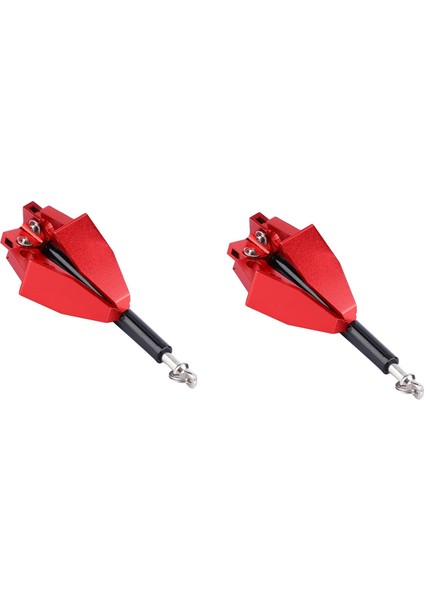 2x Metal Evrensel Ağır Hizmet Tipi Rc Araba Vinç Çapası, 1/10 Paletli Araç Için Katlanabilir, Trx4 SCX10 D90 (Yurt Dışından)