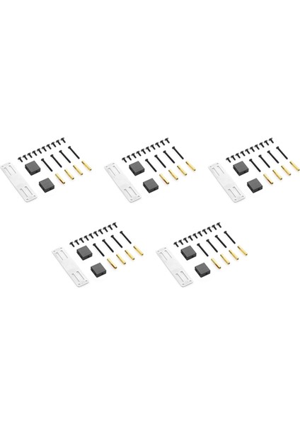 5x Metal Servo Sabit Montaj Braketi Kiti B14 B16 B36 C24 C34 1/16 Rc Kamyon Araba Yükseltme Parçaları Aksesuarları, Siyah (Yurt Dışından)