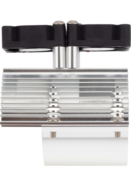 Rc Araba 41-43MM Çift Fan Motor Radyatör Isı Emici Yüksek Hızlı 1:8 Summıt Big S E-, Gümüş (Yurt Dışından)