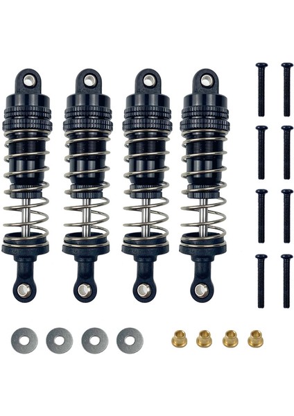 MN86K MN86KS MN86 MN86S Mn G500 1/12 Rc Araba Yükseltme Parçaları Metal Damper Aksesuarları, Siyah (Yurt Dışından)