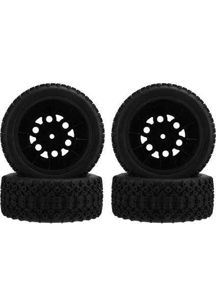 12MM Altıgen Tekerlekler Lastikler Köpük Eklentilerle Set 1/10 Rc Kısa Mesafe Kamyon Uyumlu Slash 2WD (Yurt Dışından)