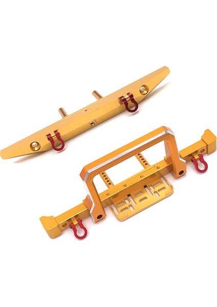 1/10 Rc Paletli Araba Için Metal Ön Arka Tampon MN999 MN222 Trx4 SCX10 90046 90047 Yükseltme Parçaları Altın (Yurt Dışından)
