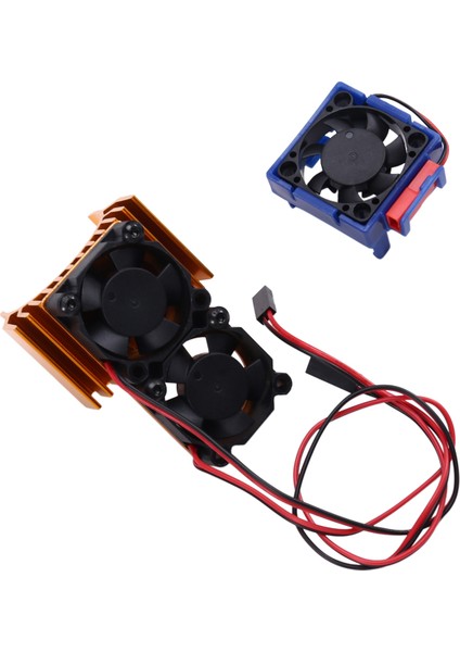 Vxl-3s Esc Soğutma Fanı ve Motor Çift Seti Slash Stampede Gold ile Uyumlu (Yurt Dışından)