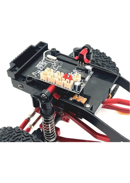 Rc Araba Yükseltme Ön Arka Süspansiyon Braketleri Kiti 1/16 C64 Parçaları Kırmızı (Yurt Dışından)