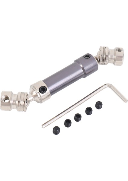 Metal Arka Tahrik Mili Cvd 12428 12423 1/12 Rc Araba Paletli Kısa Mesafe Kamyon Yükseltme Hop-,gri (Yurt Dışından)