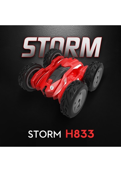 2.4g Rc Stunt Tumbling Uzaktan Kumandalı Araba 360 Derece Dönen Çift Taraflı Oyuncak Mavi (Yurt Dışından)