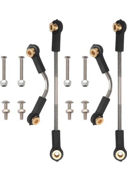 B14 B24 B16 B36 C14 C24 C44 1/16 Rc Araba Aksesuarları Için 2 Set Direksiyon Çekme Çubuğu Servo Yükseltme Parçaları (Yurt Dışından)