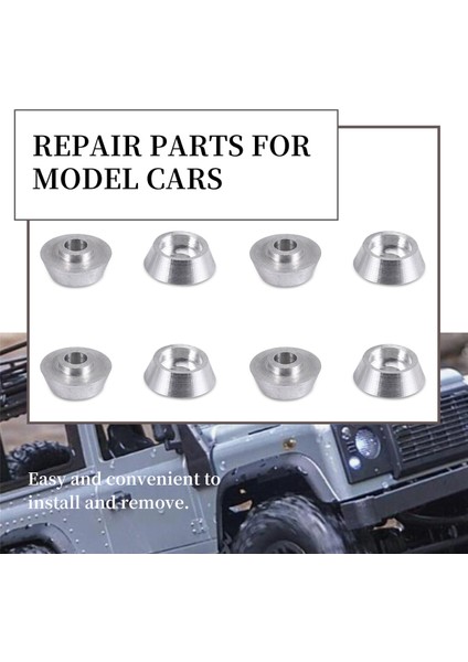 8 Adet Metal Bağlantı Çubuğu Vida Conta Shim Rondela Desteği C14 C24 C34 C44 Mn D90 D91 D99S Rc Araba, Gümüş (Yurt Dışından) fırsatları