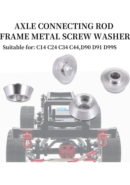 8 Adet Metal Bağlantı Çubuğu Vida Conta Shim Rondela Desteği C14 C24 C34 C44 Mn D90 D91 D99S Rc Araba, Gümüş (Yurt Dışından) indirimleri