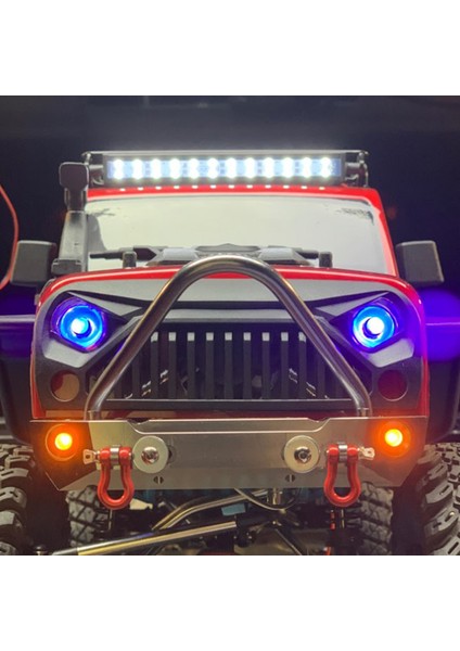 Rc Araba Ön Tampon Metal Model Parçaları Axial SCX10 1/10 Uzaktan Kumandalı Paletli Cnc Işlenmiş (Yurt Dışından)